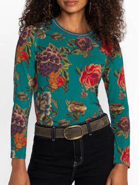 Johnny Was The Janie Favorite Long Sleeve Tee Size S